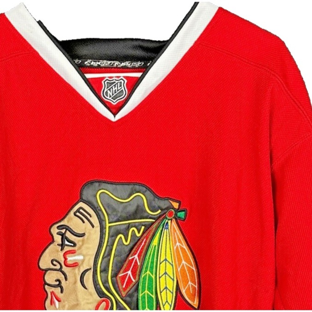 Reebok Chicago Blackhawks Patrick Kane Jersey Mens 48 Stitched NHL 7187A Red